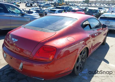 2004 Bentley Continental Gt from USA, damaged, VIN SCBCR63W54C021701